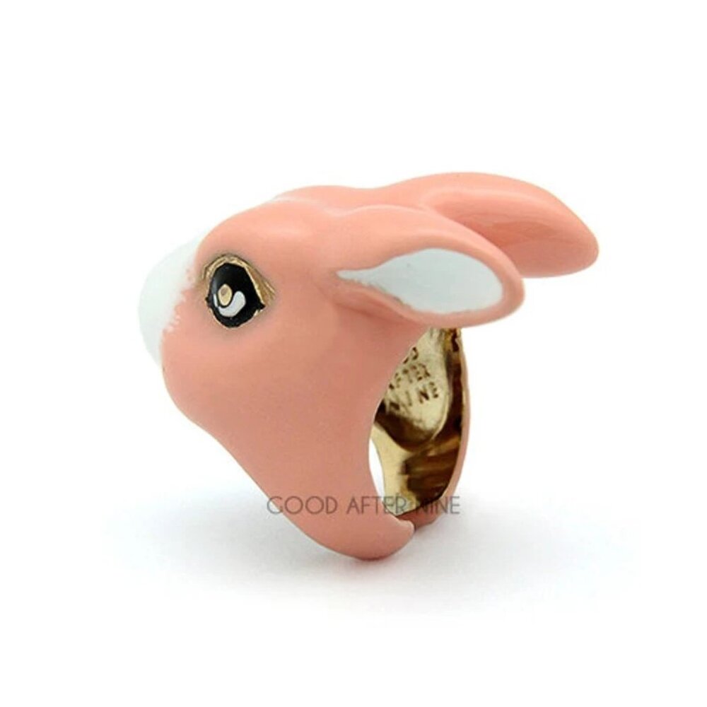 Enamel Rabbit Ring - Picture 8 of 9
